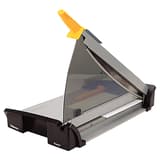 Cisaille papier Plasma A4 FELLOWES — Vue de droite levier en position haute