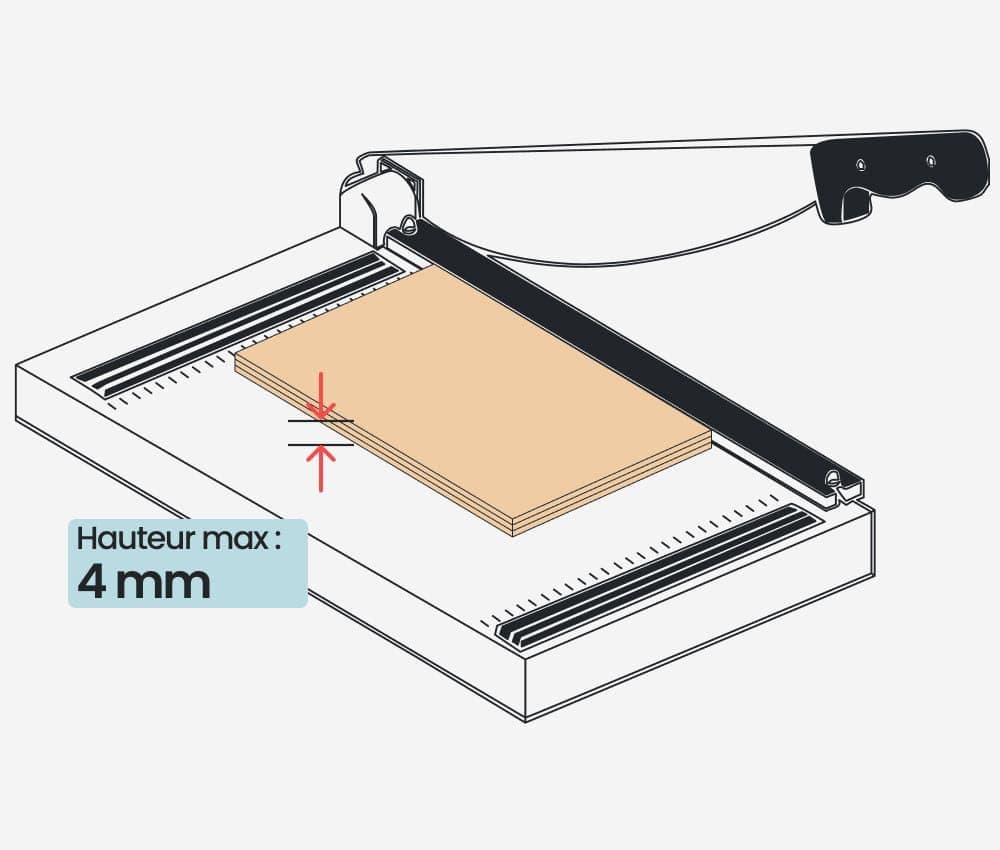 La cisaille 1110 IDEAL peut couper jusqu'à 4 mm.