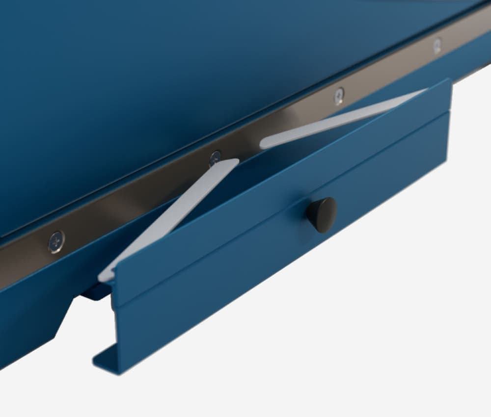Butée avant extractible de la cisaille 587 DAHLE.